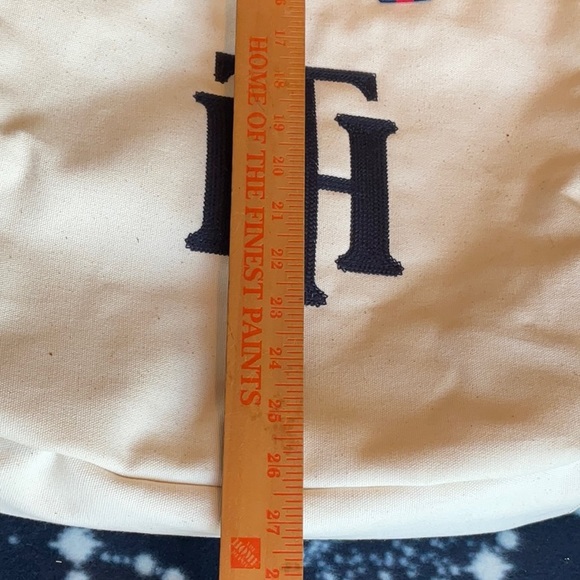 Tommy Hilfiger Blue/Red/Cream Canvas Tote, NWT - Picture 6 of 16
